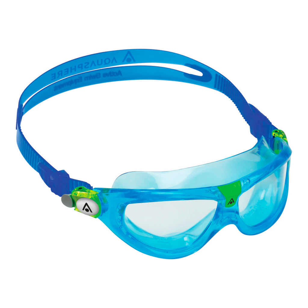 raket Trein Hong Kong Seal Kid 2 - Zwembril - Kinderen - Clear Lens - Turquoise/Blauw –  snorkel&zwemshop.nl