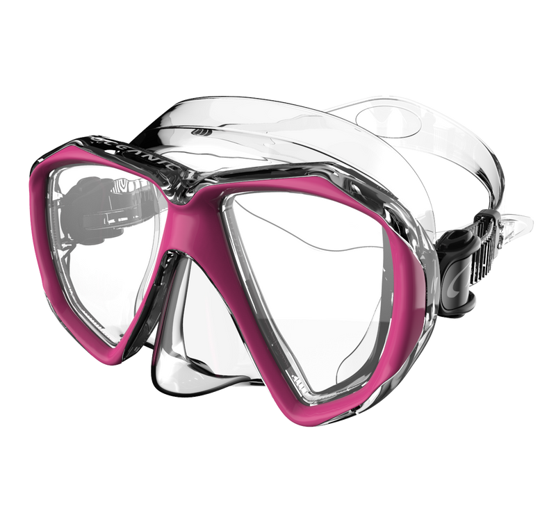 Duo Mask - Duikbril - Volwassenen - Transparant/Roze