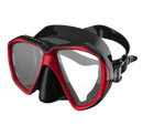 Duo Mask - Duikbril - Volwassenen - Zwart/Rood